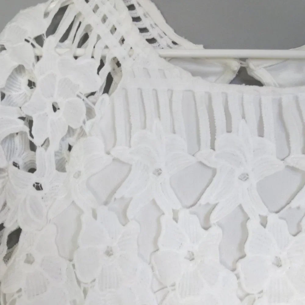 LACE & HEELS BOUTIQUE - lace/crochet style dress - size 10 - Picture 5 of 12